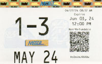 May 2024 monthly ticket