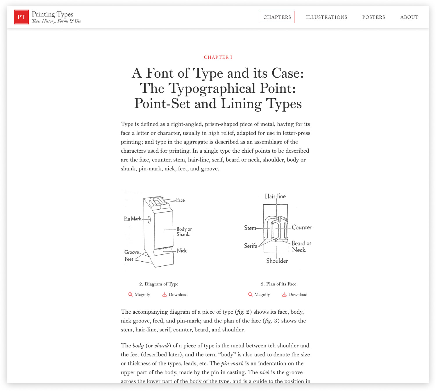 Chapter layouts