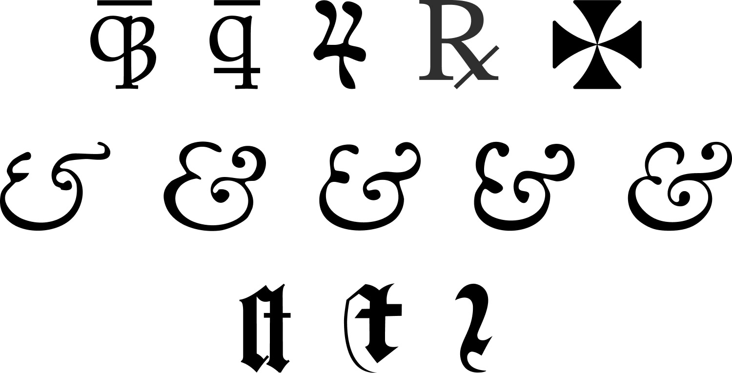 Character shapes