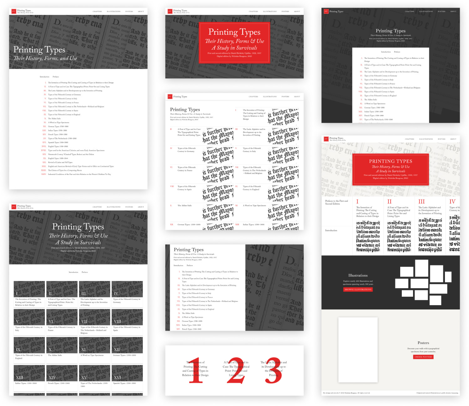 Home page mockups
