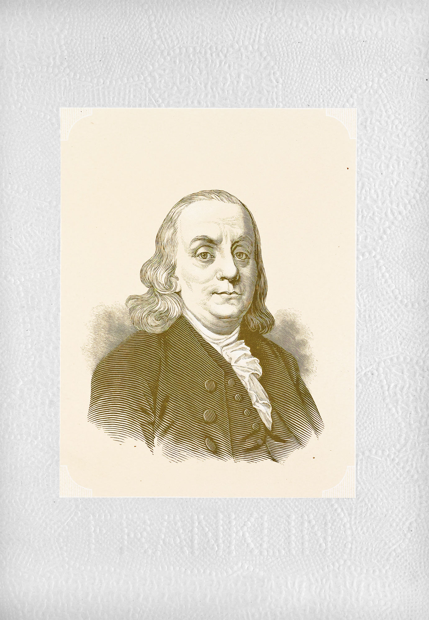 Engraving of Benjamin Franklin