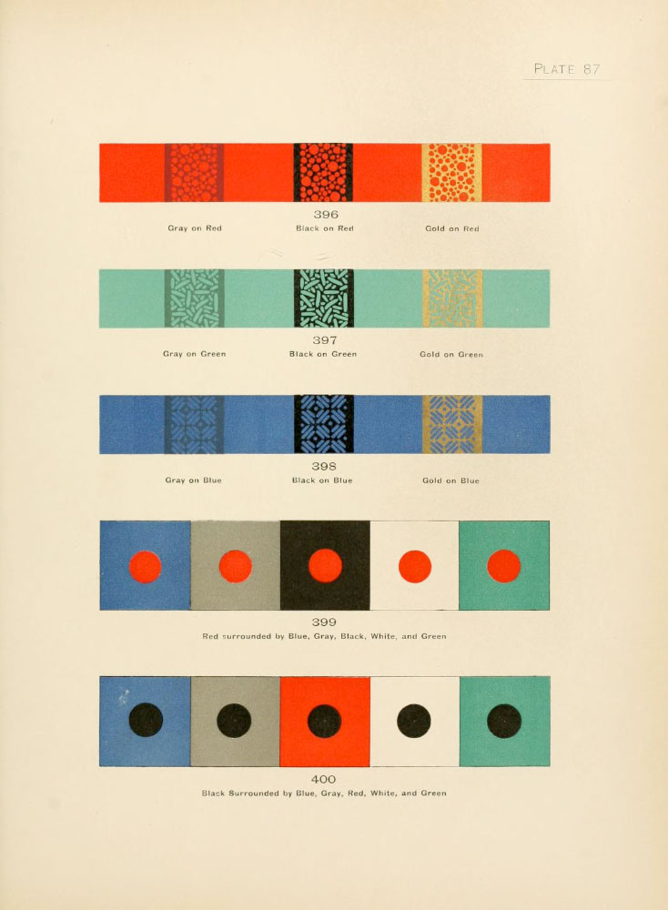 Scan of overprinted colors and combinations