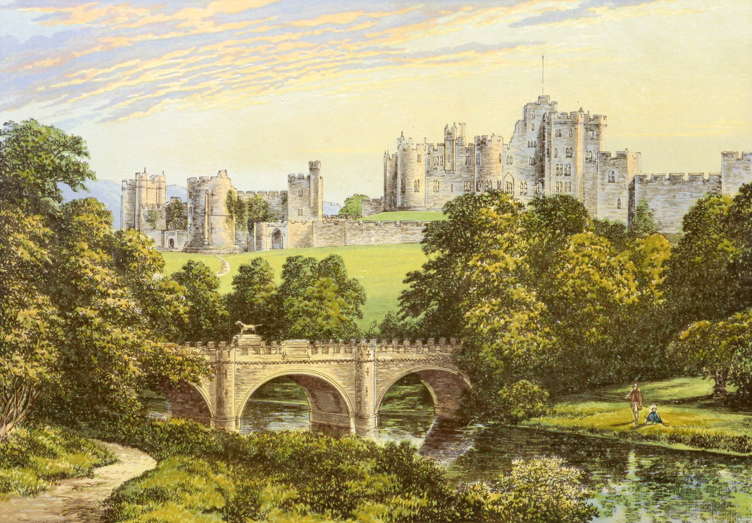 Illustration of Alnwick Castle