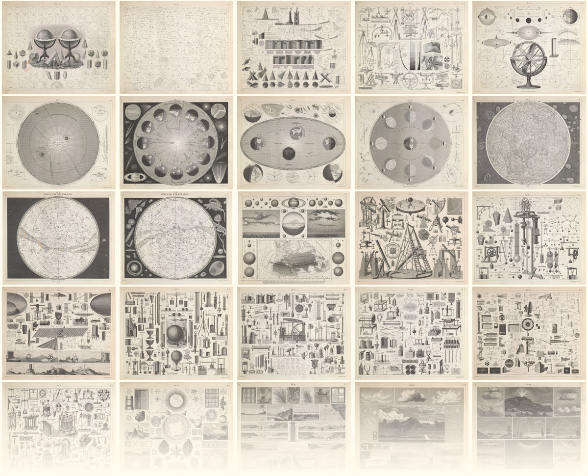 Grid of first 25 original scans