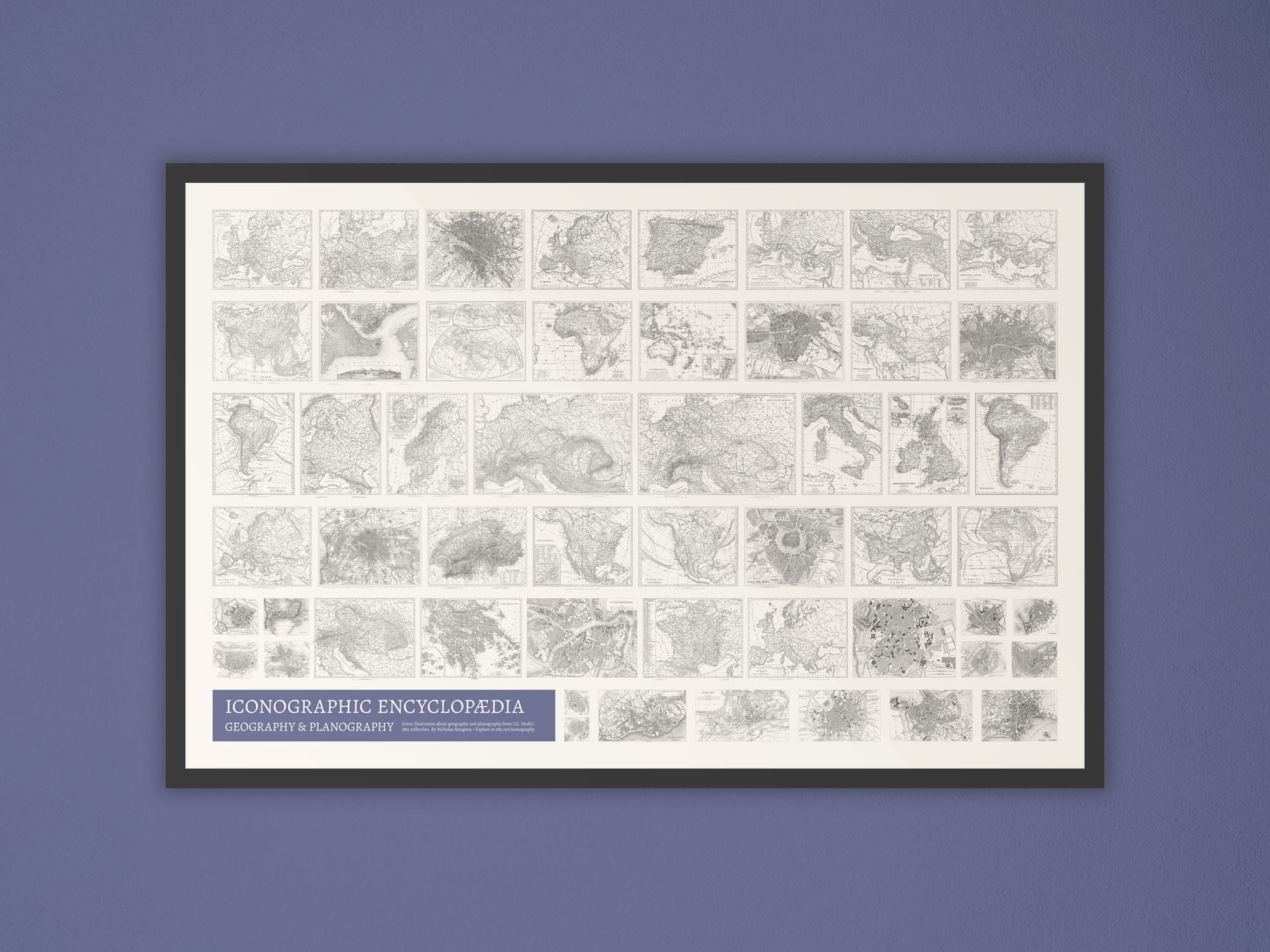 Poster hanging on wall