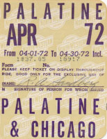 April 1972 monthly ticket