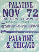 November 1972 monthly ticket