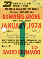 January 1974 monthly ticket