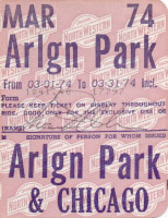 March 1974 monthly ticket
