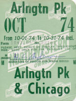 October 1974 monthly ticket