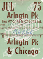 July 1975 monthly ticket