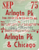September 1975 monthly ticket