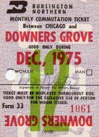December 1975 monthly ticket