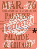 March 1976 monthly ticket