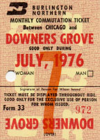 July 1976 monthly ticket