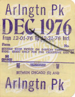 December 1976 monthly ticket