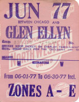 June 1977 monthly ticket