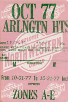 October 1977 monthly ticket