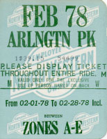 February 1978 monthly ticket