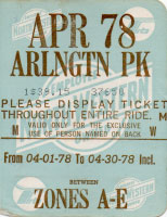 April 1978 monthly ticket