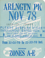November 1978 monthly ticket