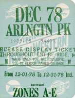 December 1978 monthly ticket