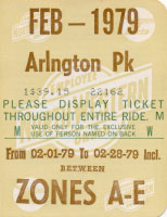 February 1979 monthly ticket