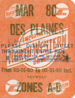 March 1980 monthly ticket
