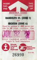 July 1982 monthly ticket