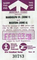 February 1983 monthly ticket