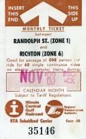 November 1983 monthly ticket