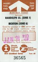 January 1984 monthly ticket