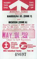 May 1984 monthly ticket