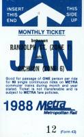 January 1988 monthly ticket