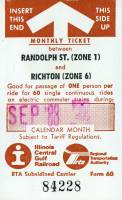 September 1988 monthly ticket