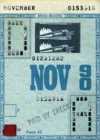 November 1990 monthly ticket