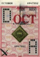 October 1991 monthly ticket