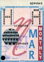 March 1994 monthly ticket