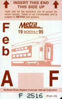 February 1995 monthly ticket