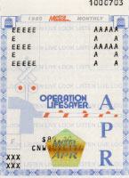 April 1995 monthly ticket