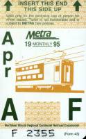 April 1995 monthly ticket