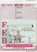 February 1996 monthly ticket