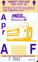 April 1996 monthly ticket