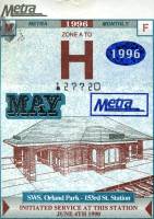 May 1996 monthly ticket