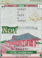 November 1996 monthly ticket
