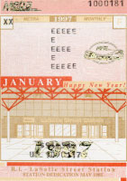 January 1997 monthly ticket