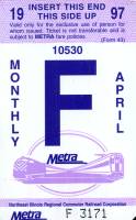 April 1997 monthly ticket