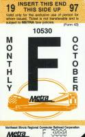 October 1997 monthly ticket