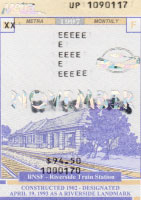 November 1997 monthly ticket