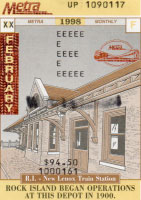 February 1998 monthly ticket